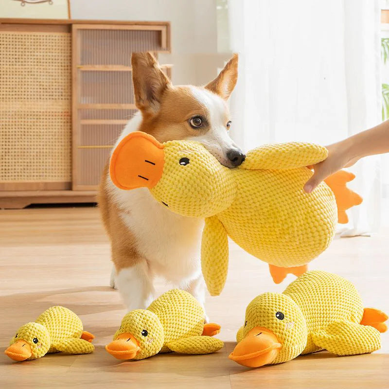Cuddly Duck Dog Friendly Toy - for Play, Chew & Sleep