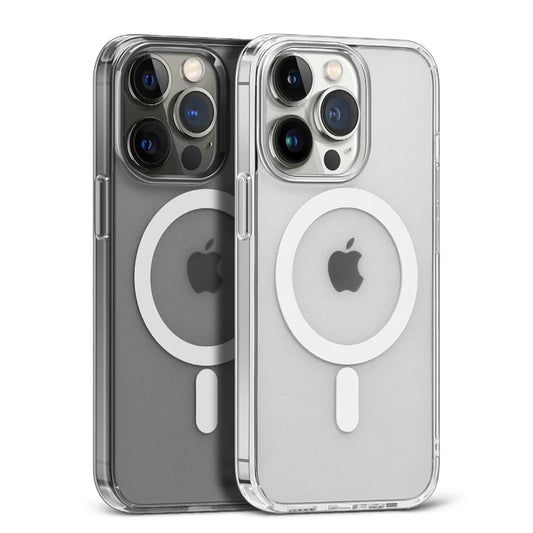Magnetic Clear Case for APPLE Iphone 16 17 15 14 13 12 11 Pro Max 16 plus 17 Air 16E Wireless Charging Compatible with Magsafe